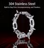 Heavy Duty Stainless Steel Wrist Ankle Cuffs with Padlock Bedroom Sex  Bondage BDSM Restraints Set Metal Restraint Gear for Men