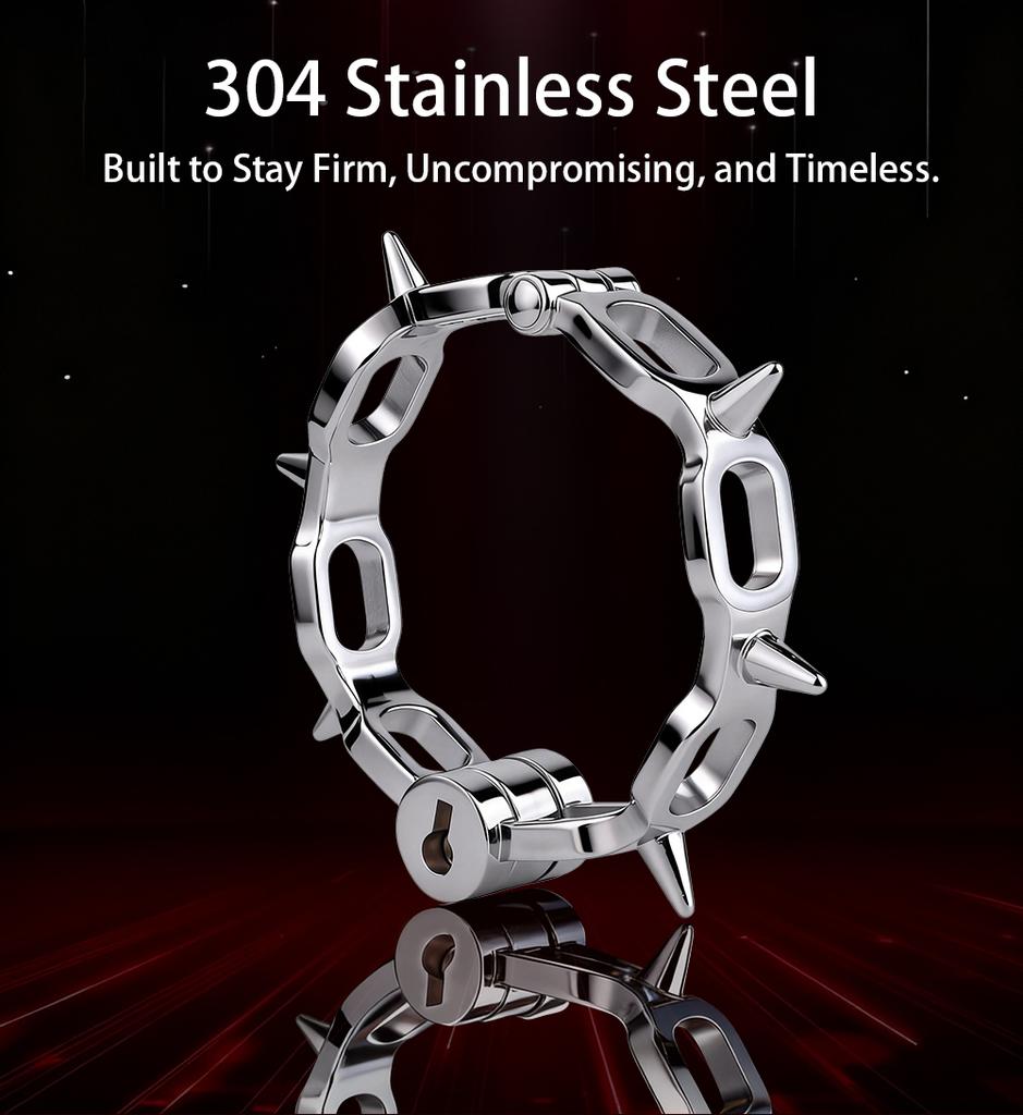 Heavy Duty Stainless Steel Wrist Ankle Cuffs with Padlock Bedroom Sex Bondage BDSM Restraints Set Metal Restraint Gear for Men