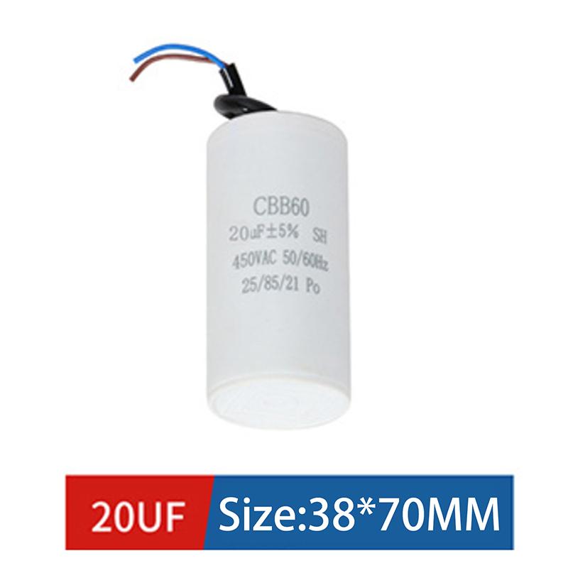 Cbb60 Motoranlaufkondensator Ac450V 3/4/5/6/8/9/10/12/14/15/16/18/20/25/30/40/45/50/60/70/80Uf Für Waschmaschine