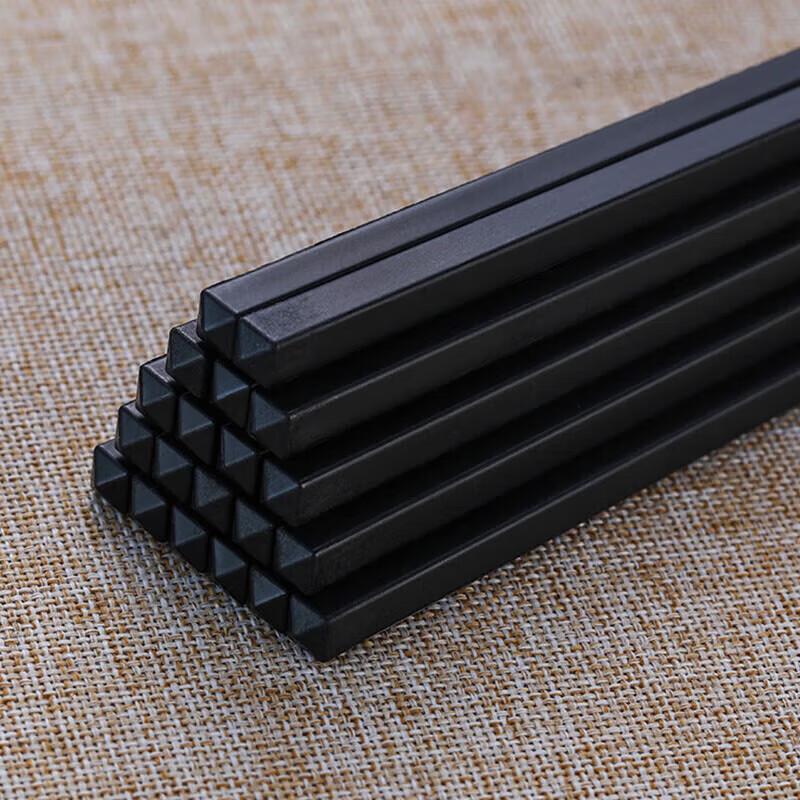 Dan Shi Zhi Yuan Black Alloy Chopsticks, 50 Pairs