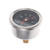 Stainless Steel 0-100 Psi Fuel Pressure Gauge 1.8*1.8*1inch 1/8" NPT Center Back Mount Oil