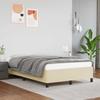 Bed Frame without Mattress Cream 120 x 190 cm Faux Leather