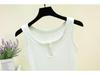 Women's Slim Fit Round Neck Sleeveless Camisole Top - Stretchy, Solid Color, Anti-Exposure Inner Wear