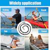 4 Pieces Kayak Paddle Leash Kayak Rod Leash Kayak Paddle Lanyard Stretchable Coiled Lanyard Leash Kayak Accessories