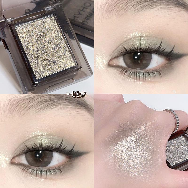 Glitter Eyeshadow Pearlescent Highlighter Powder Makeup Diamond Eye Shadow Palette Bright Shiny Eye Makeup Cosmetics