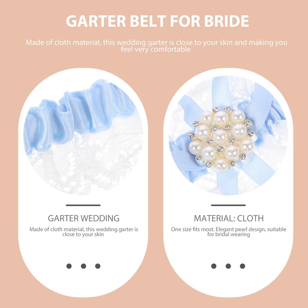 Wedding for Bride Lace Garters Supplies Bow Tie Leg Bowknot Bridesmaid