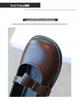 Girls' Black Leather Princess Shoes - British Style Autumn Collection