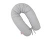 Longer Pregnancy Pillow for Pregnant Women To Sleep + Removable Cover - Polka Dots On Gray
