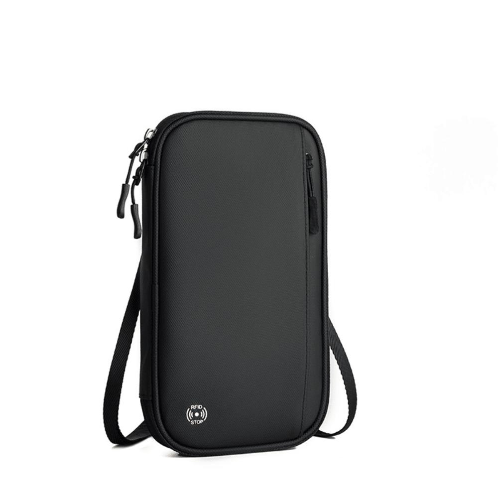 New multi-functional storage card bag, overseas travel, portable ID bag, RFID waterproof multi-card neck passport bag