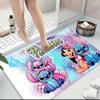 1pc Stitch Cartoon Carpet, 100% Polyester, Non-slip, Machine Washable, Waterproof, Outdoor Yard and Garden Decor, Home and Bedroom Decorative
