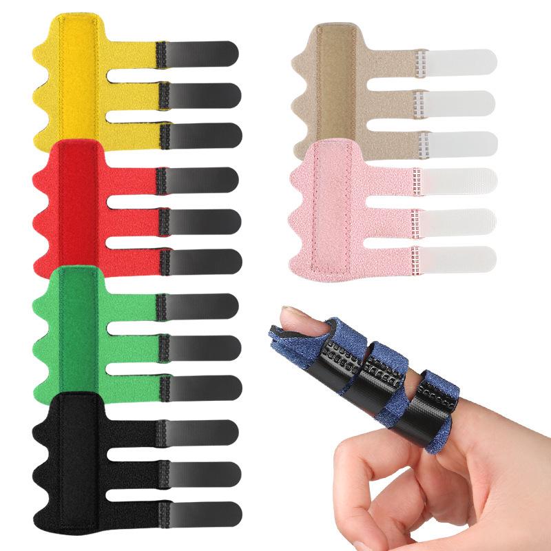 Hand Support Finger Splint with Steel Plate – Comfortable Sports Protector for Five Fingers