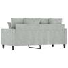 Vidaxl Sofa 2-Osobowa, Jasnoszara, 140 Cm, Tapicerowana Aksamitem