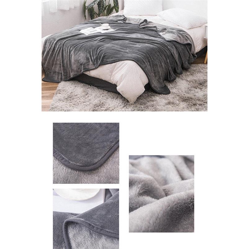 Beds Cover Mat Soft Flannel Blanket Cover Blankets Plush Thicken Car Bed Children Blanket
