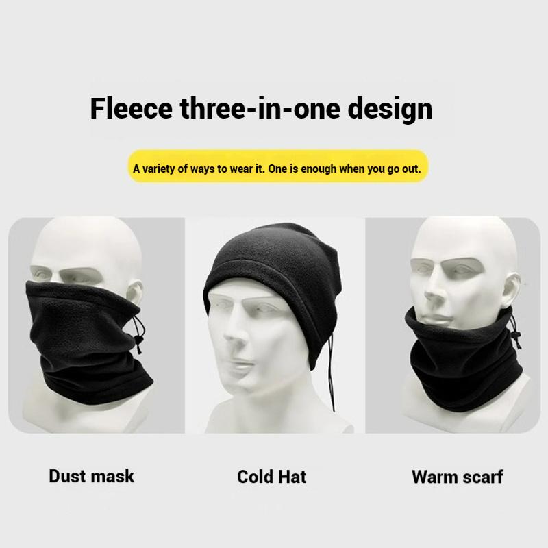 Winter Warm Windproof Scarf Motorcycle Mask Unisex Balaclava ThickenFleece Mask Neck Warmer Ski Cycling Camping Hiking Face Mask
