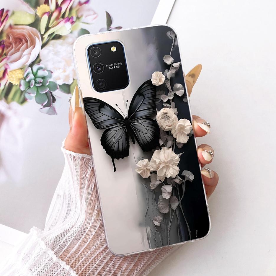 For Samsung Galaxy S10 Lite Case SM-G770F Luxury Butterfly Tree Painted Cover Soft Silicone Phone Case For Samsung S10 Lite Bags