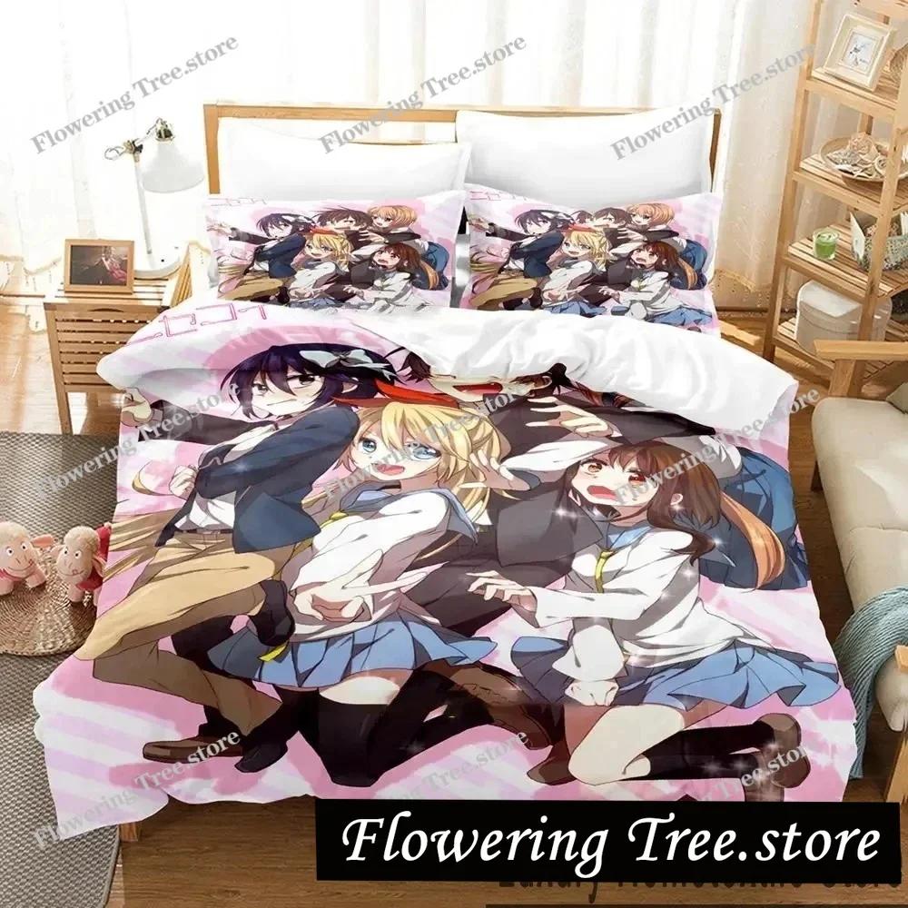 3D Print Anime Nisekoi False Love Bedding Set Boys Girls Twin Queen King Size Duvet Cover Pillowcase Bed boys Adult