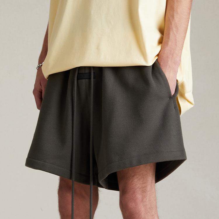 Fear of God Essentials Fleece Running Short Ink Men Bottoms Black 160SP244170F