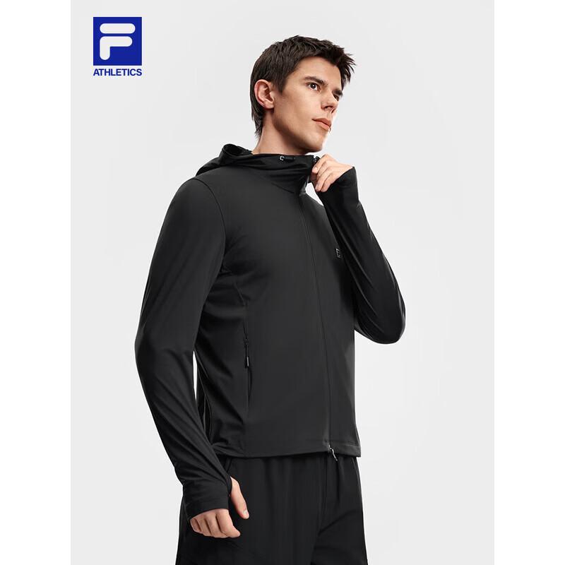 

FILA Men s Hooded Knit Long Sleeve Cooling Training Jacket L