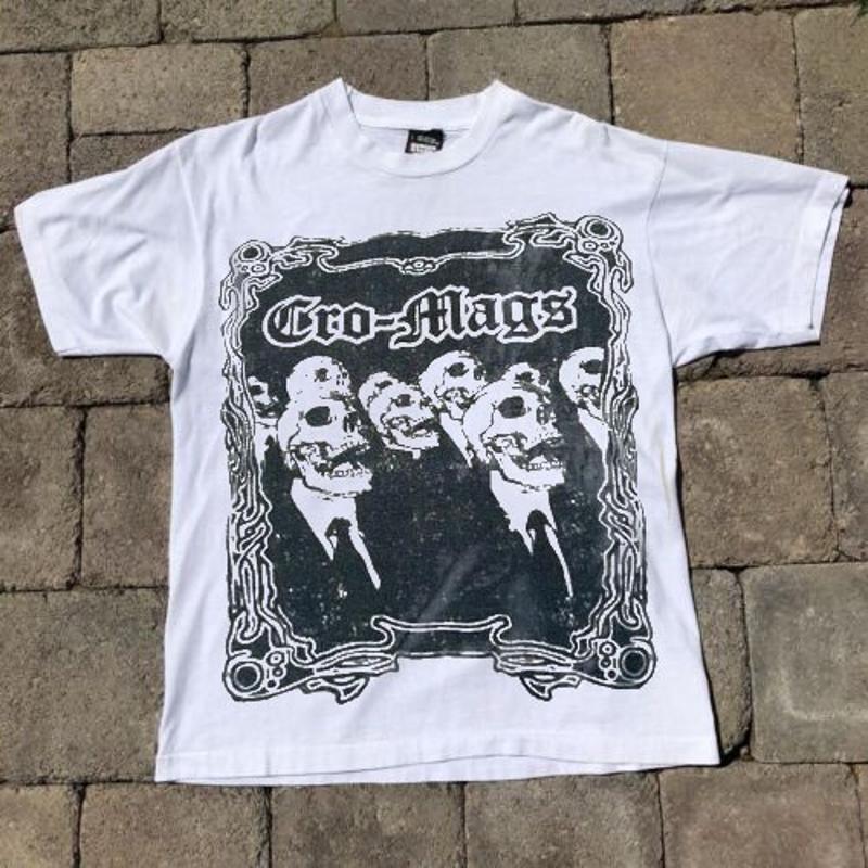 Cro-Mags Хардкор Панк-Рок Метал Группа Череп Унисекс Футболка S-5XL HH03899 S разноцветный