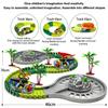 Children Electric Track Toy Car Dinosaur Car Kids Educational Toys Track Car Train Toys For Children Birthday Gift
