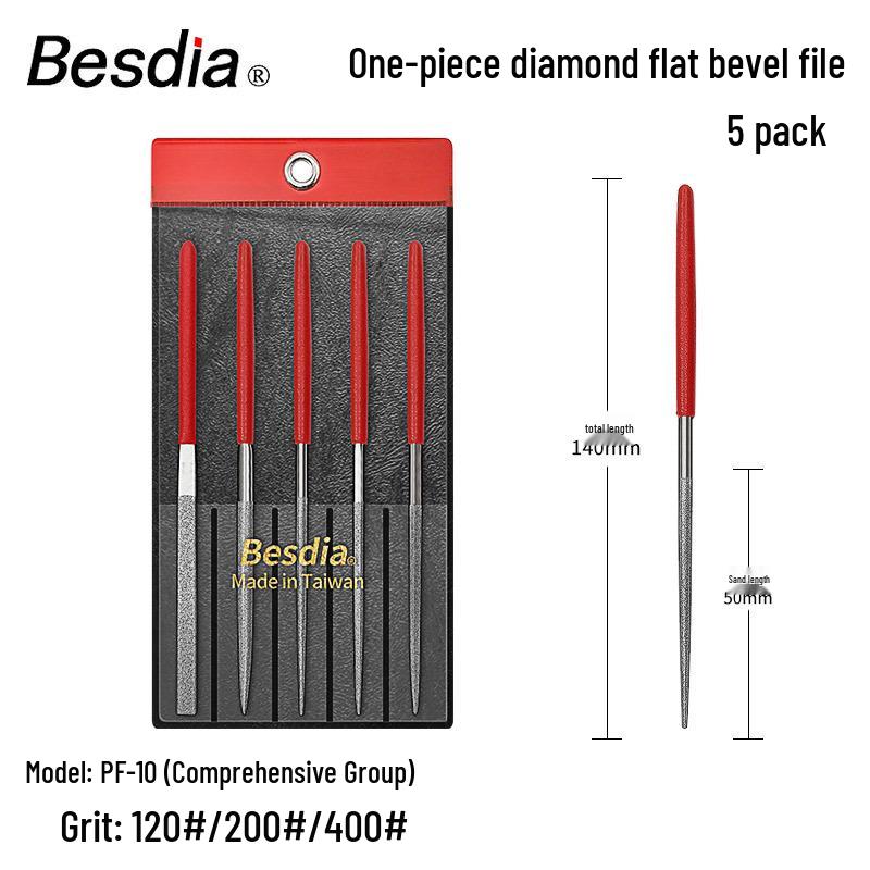 Besdia Diamond Alloy File PF-10L/PF-10/PFL-10, First-Class Quality, Taiwan