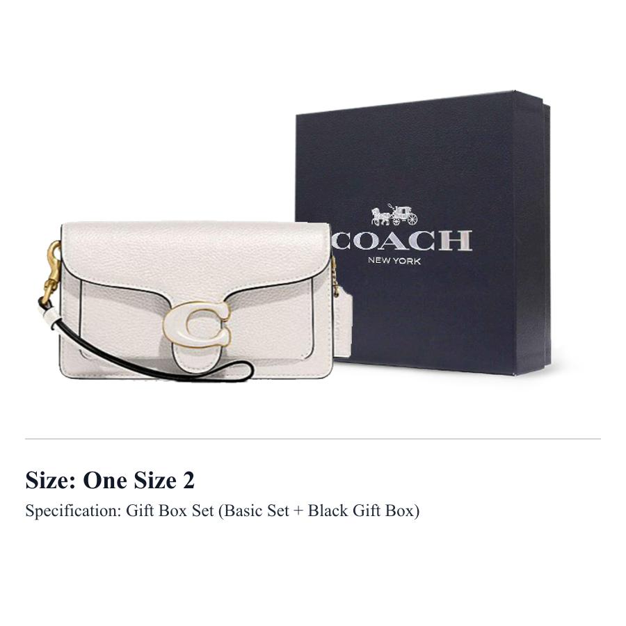 COACH Tabby Cow Leather Crossbody Bags Women's White CJ925-B4HA