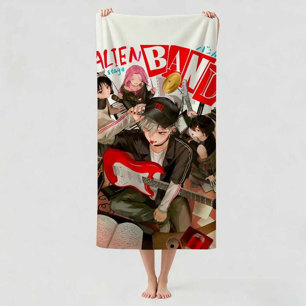 Adventure anime A-Alien S-Stage Towel Drying Bath Towel Applicable To Light Swimming Camping Yoga Beach Out
