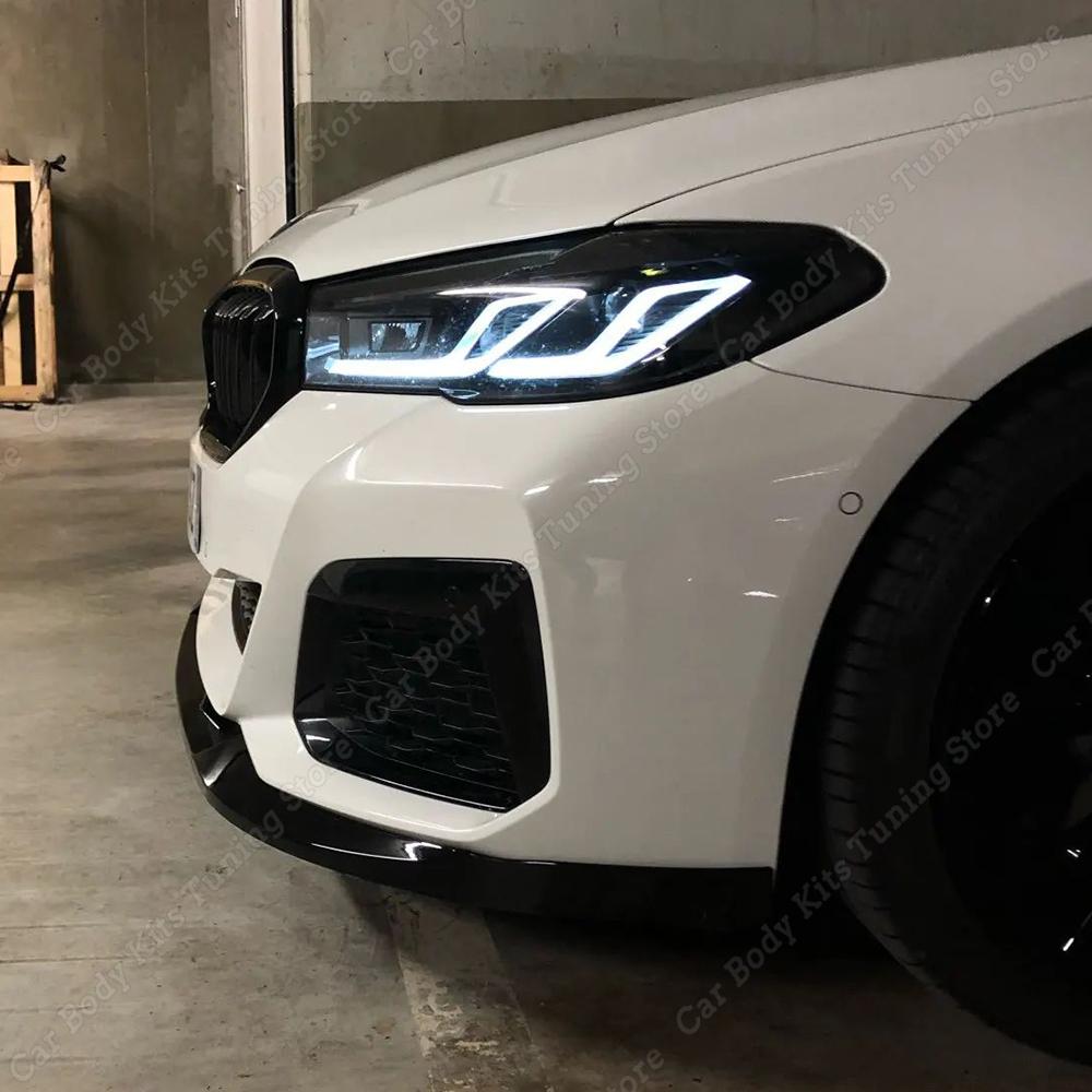 For BMW 5 Series G30 LCI M Sport Front Bumper Lip Spoiler Splitter Diffuser Cover Deflector 2020 2021 2022 2023 Body Kit Tuning