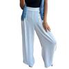 Women's Wide-Leg Pants High Waist Button Decorated Pants Casual Loose Fit Trousers