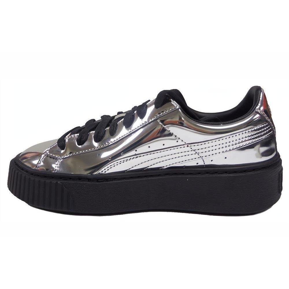 Puma Plattform Metallisch GS Silber Damen 362339-06