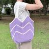 Sweet Knitted Shoulder Bag Hollowed Out Beach Bag Fashion Crochet Tote Bag  Summer