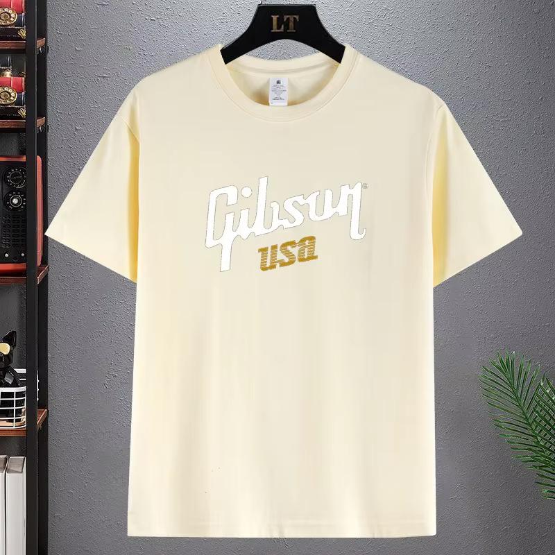 

2025 New Gibson USA T-Shirt Quick-drying T-shirt Plus Size T Shirts Quick Drying T-shirt Aesthetic Clothing Plain T Shirts Men 4XL