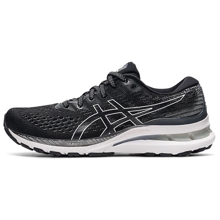 Asics Gel Kayano 28 Широкие Черно-белые Женские Кроссовки 1012B046-003 36