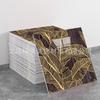 Self-Adhesive Pink Marble Wallpaper: Waterproof, Heat-Resistant Wall Sticker with Aluminum Plastic Panel