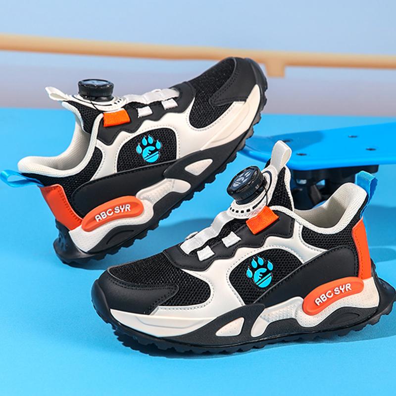 Children Running Shoes Spring Mesh Breathable Outdoor Casual Shoes Fashion Non Slip Wear-resistant Low Top Sports Shoes for Kids