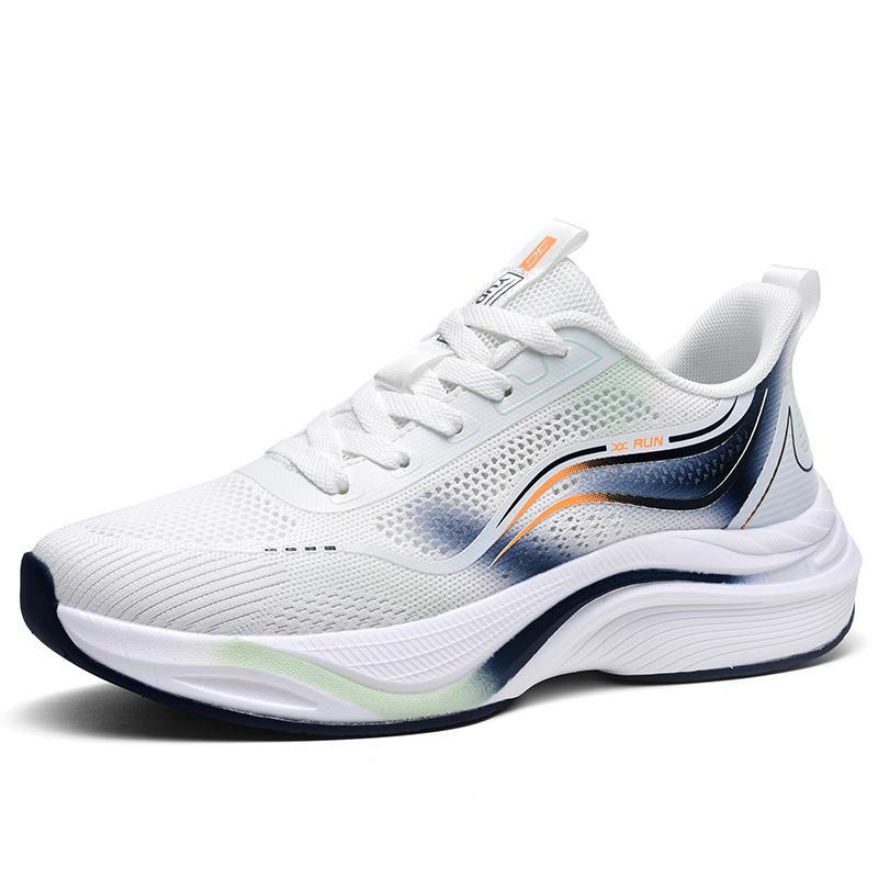 Summer Hollow Breathable Running Shoes Carbon Board Sports Shoes Men's Shoes Professional Racing Marathon Running Shoes High School Entrance Exami