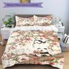 3pcs Panda Blossom Bedding Cover Set, Fashion Classic Popular Print Bedding Set, Soft Comfortable, All - Season Use, For Bedroom199