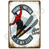 Metal Poster Pike Fish Art Fishing Store Wall Decor 20x30cm 2D Flat Metal Sign