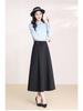 Chic Korean A-Line High-Waisted Casual Skirt for Women - Slimming, Versatile Mid-Length (Spring 2026 Collection)