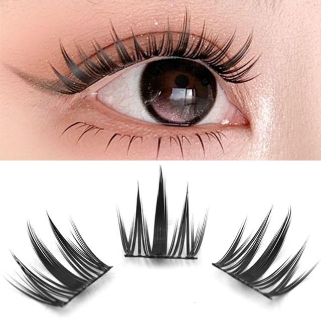 Bonnie Wisp - Dense Cat Eye Multipack False Eyelashes Cluster Black - One Size