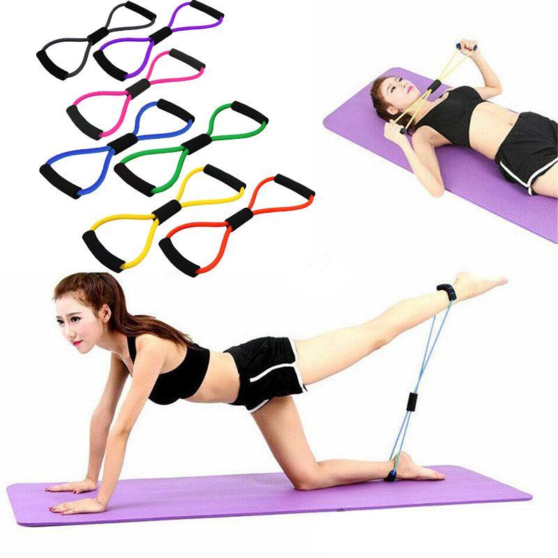 Versatile 8-shape Tube Resistance Band With Durable Tpe Tube For Effective Workouts
