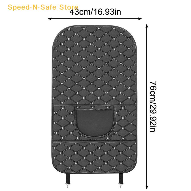 PU Leather Car Anti-Kick Mats Auto Seat Back Protector Cover For Children Car Back Seat Anti-Dirty Pad Car Accessories
