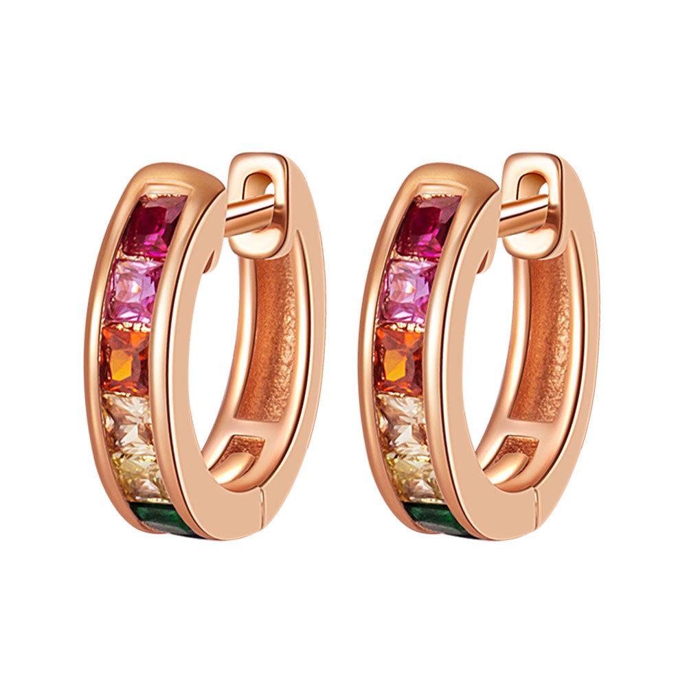 Luxury Geometric Zirconia Ear Cuffs - European & American Style