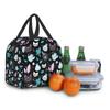 Pattern Insulated Lunch Bag for School Office Halloween Cat Skull Leakproof Cooler Thermal Bento Box Women Children
