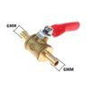 Hose Barb Shutoff Ball Valve 1Pcs 6-12mm Inline Rust Resistant for Water Oil Air Gas Fuel Line Boat Maintenance