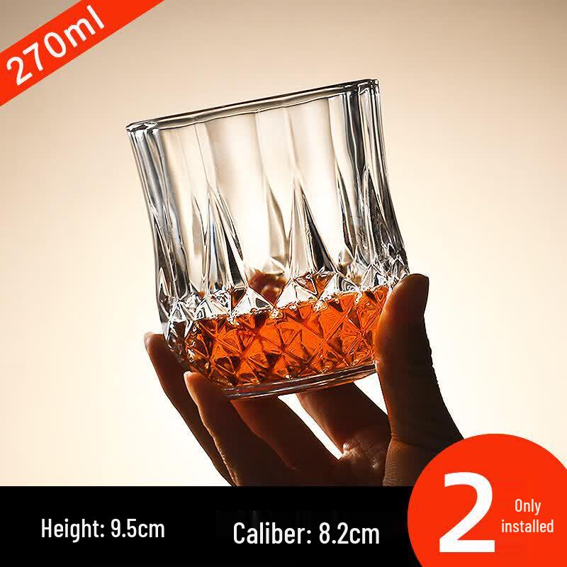 Elegant Crystal Whiskey & Cocktail Glass