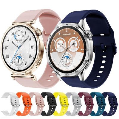 18 20 22mm Silikon Kayış Huawei Watch GT5 GT4 GT3 GT2 GT2e 46mm 41mm 42mm Spor Bandı Huawei GT 5 4 Bilezik Saat Kayışı
