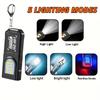 Portable Keychain LED COB Flashlight USB Rechargeable Torch with Pen Clip Powerful Mini Outdoor Working Lantern with Magnetic