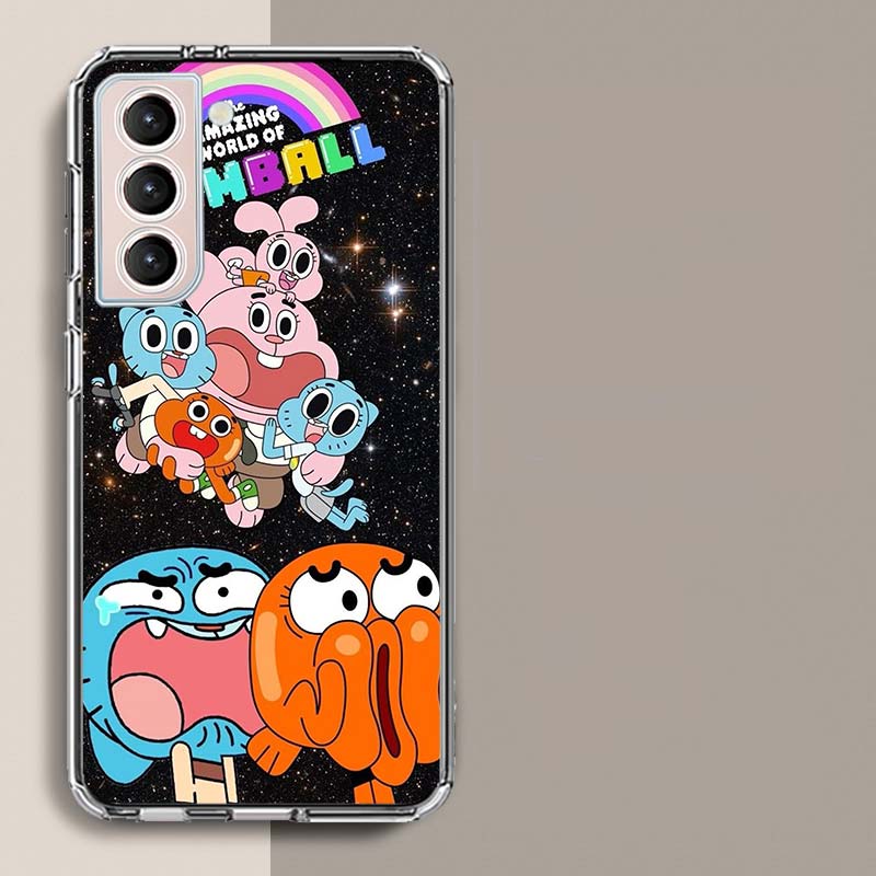 Cartoon The Amazing World of Gumball Phone Case For Samsung Galaxy S25 Edge S24 S23 FE S21 S20 S10 Plus S22 S26 Ultra Cover Clea