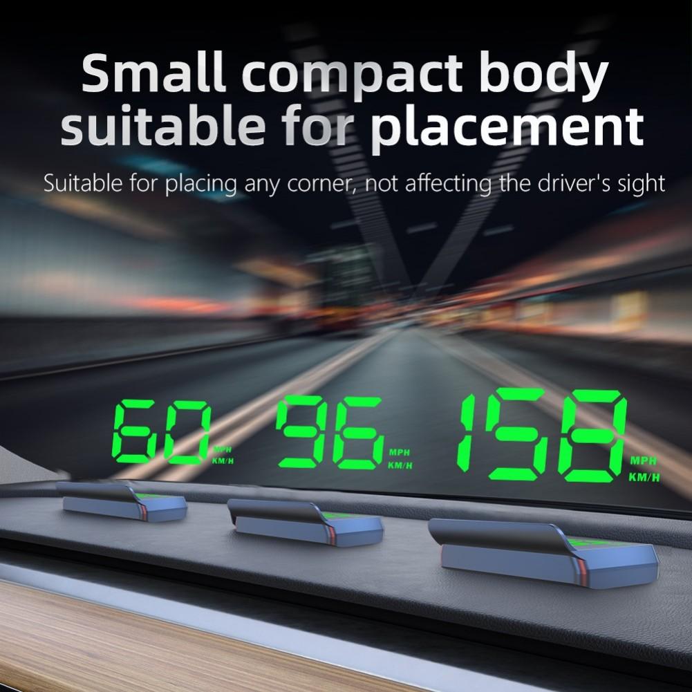 Car HUD Head Up Display GPS Speedometer with 10Hz Refresh Rate and Beidou Dual Mode Chip for Wide Vehicle Compatibility